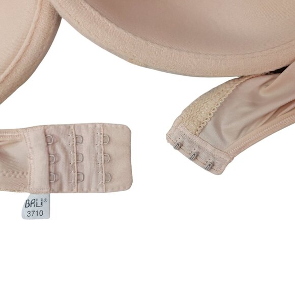 Bali Wide Strap Bra Tan 42DD Seamless Adj Full Coverage Underwire 3710 READ - Picture 7 of 13
